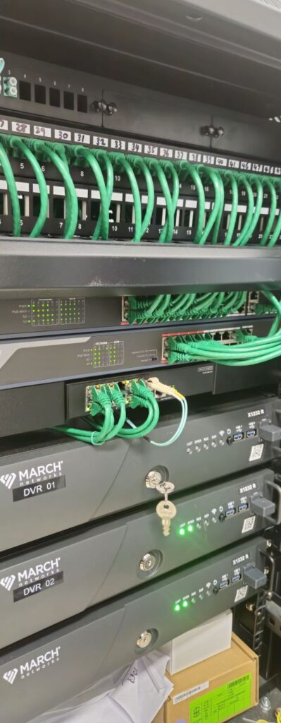 CCTV recorder rack