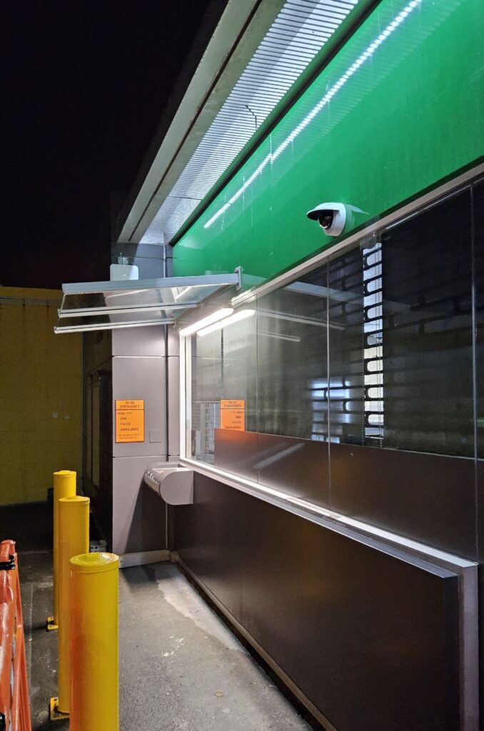 Camera at a car park kiosk