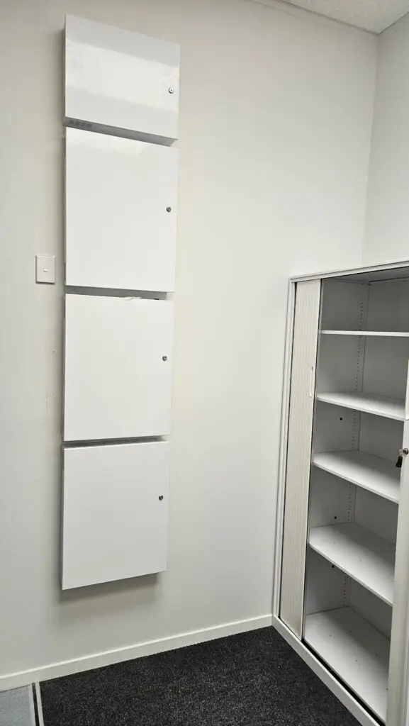 Wall-mounted equipment cabinets