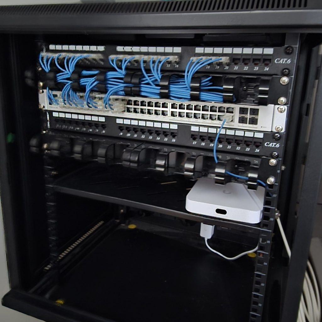 UniFi data rack